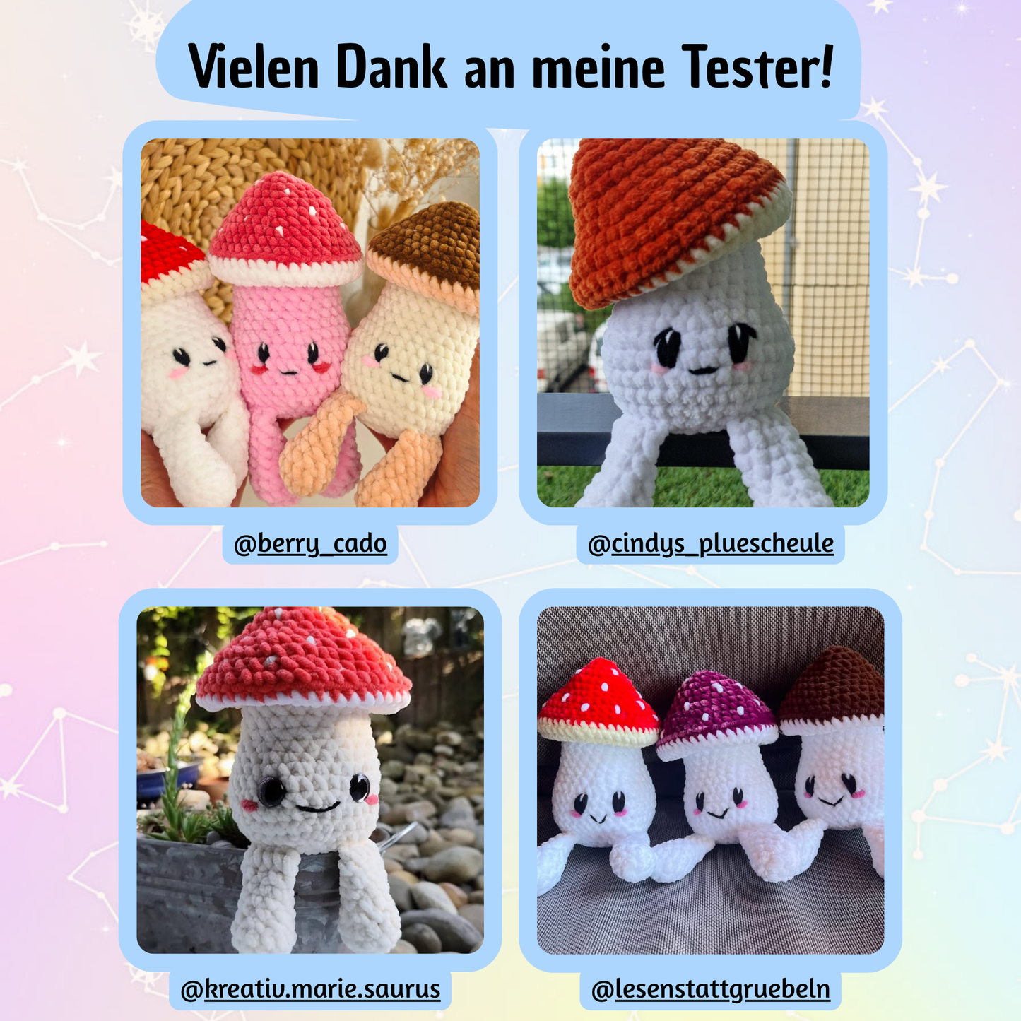 Pilzi Häkelanleitung