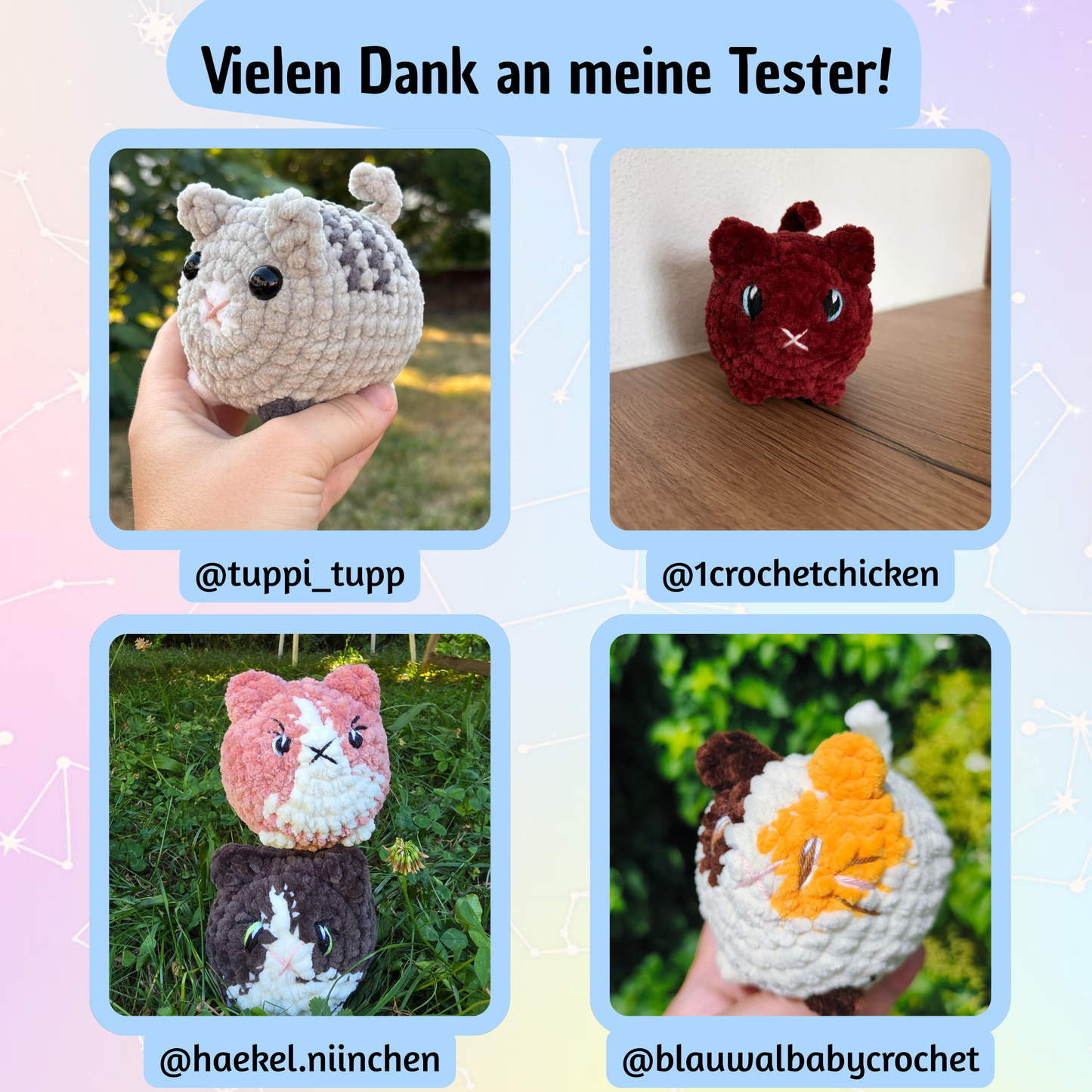 7 in 1 Kitten Häkelanleitung