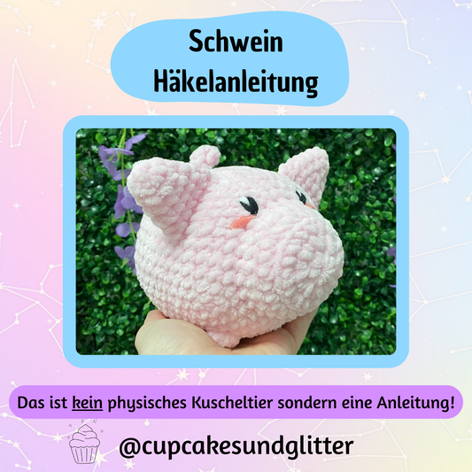 Schwein Häkelanleitung