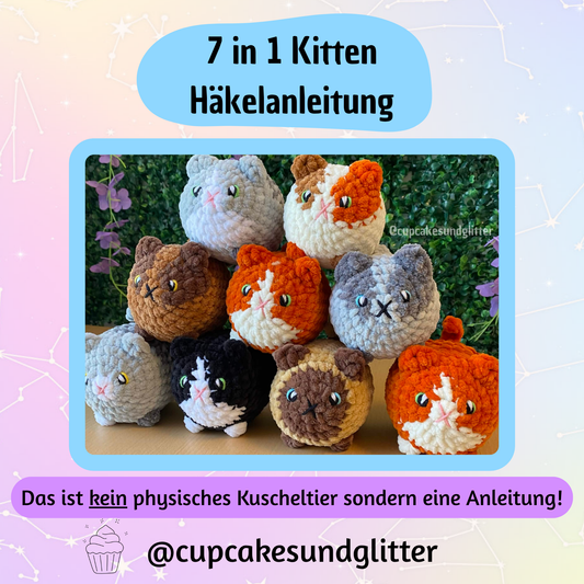 7 in 1 Kitten Häkelanleitung