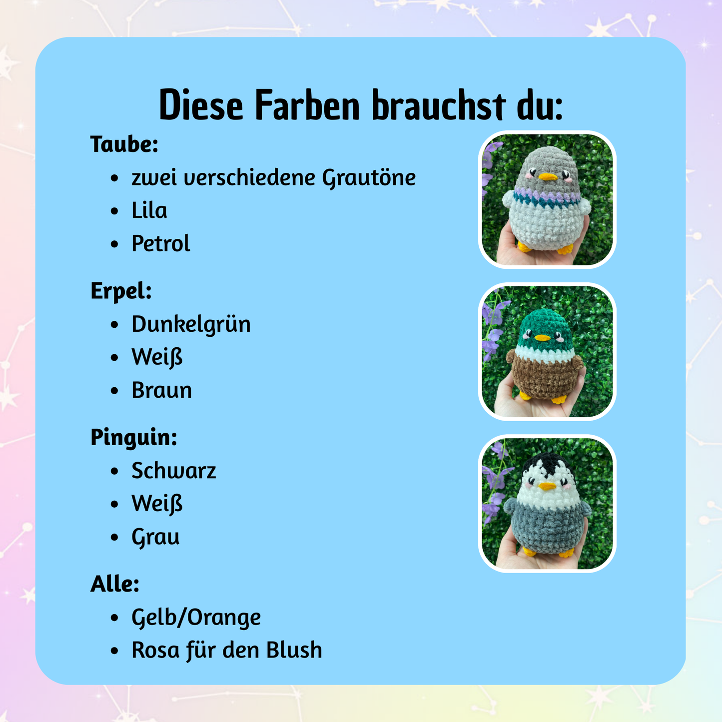 Chonky Birds Häkelanleitung